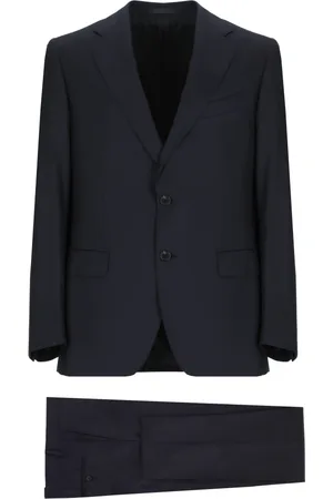 CARUSO Heren, Pakken, Blauw, Maat: 3XL Wol
