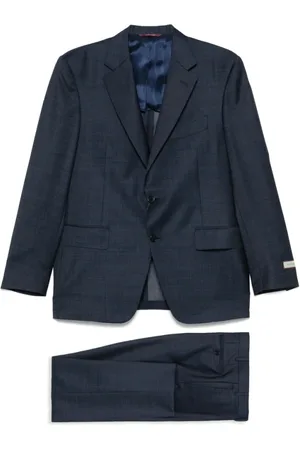 CANALI Heren, Pakken, Blauw, Maat: 3XL Zijde