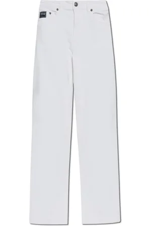 VERSACE Heren, Jeans, Wit, Maat: W35 Katoen