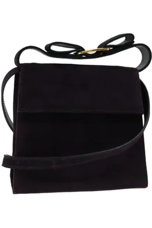 Salvatore Ferragamo Dames, Pre-owned, Paars, Maat: ONE Size Suède