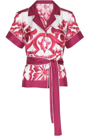 Dolce & Gabbana Dames, Blouses & Shirts, Roze, Maat: 2XS Zijde