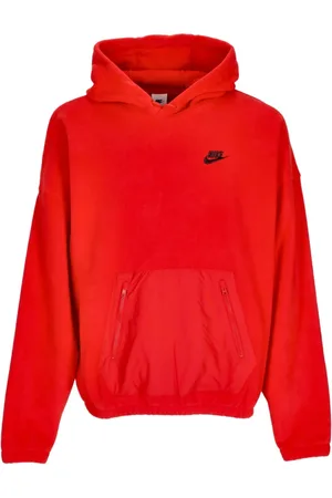 Nike Heren, Sweatshirts & Hoodies, Rood, Maat: XS Fleece