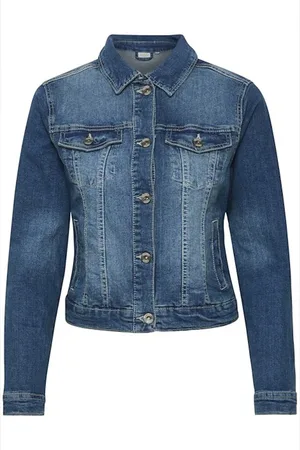 Cream Dames, Jassen, Blauw, Maat: XL Denim