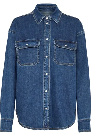 Kaffe Dames, Jassen, Blauw, Maat: 3XL Denim