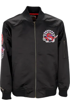 Mitchell & Ness Heren, Jassen, Zwart, Maat: L Satijn