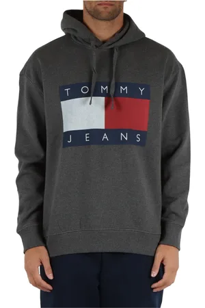 Tommy Hilfiger Heren, Sweatshirts & Hoodies, Grijs, Maat: L Katoen