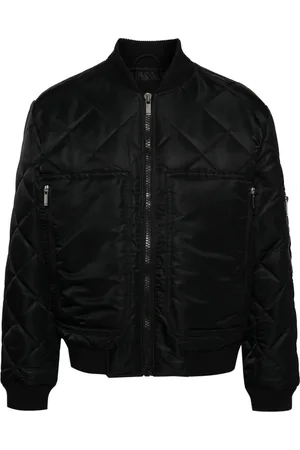 Roberto Cavalli Heren, Jassen, Zwart, Maat: XL Nylon