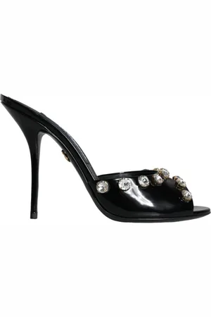 Dolce & Gabbana Dames, Schoenen, Zwart, Maat: 39 EU Leer