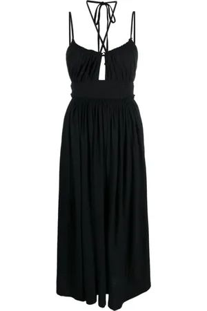ULLA JOHNSON Dames, Jurken, Zwart, Maat: S Leer