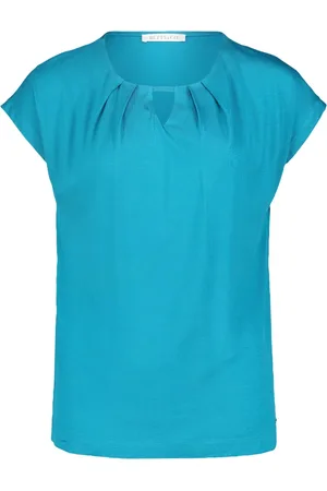 Betty & Co Dames, Blouses & Shirts, Blauw, Maat: XL