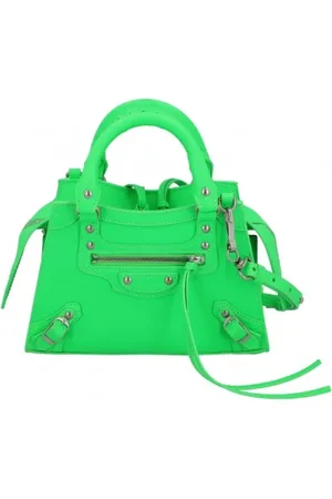 Balenciaga Dames, Pre-owned, Groen, Maat: ONE Size Leer