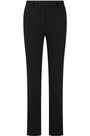Beatrice B Dames, Broeken, Zwart, Maat: 2XS Viscose