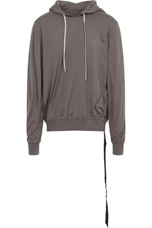 Rick Owens Heren, Sweatshirts & Hoodies, Grijs, Maat: S Katoen