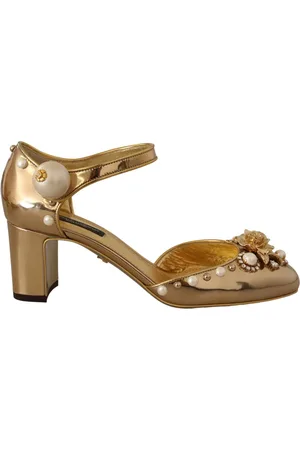 Dolce & Gabbana Dames, Schoenen, Geel, Maat: 37 EU Leer