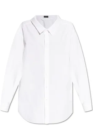 Balenciaga Dames, Blouses & Shirts, Wit, Maat: 2XS Katoen
