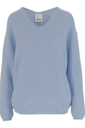 Allude Dames, Truien, Blauw, Maat: M Kasjmier