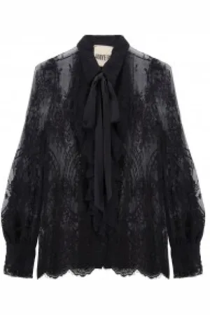 ANIYE BY Dames, Blouses & Shirts, Zwart, Maat: S Katoen