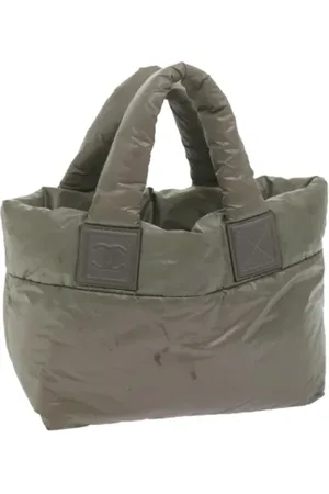 CHANEL Dames, Pre-owned, Grijs, Maat: ONE Size Nylon