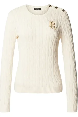 Ralph Lauren Dames, Truien, Wit, Maat: XL Katoen