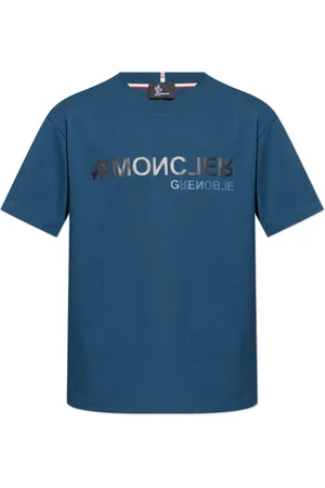 Moncler Heren, Tops, Blauw, Maat: M Katoen