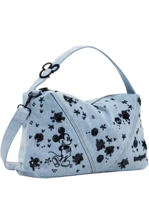 Desigual Dames, Tassen, Blauw, Maat: ONE Size Katoen