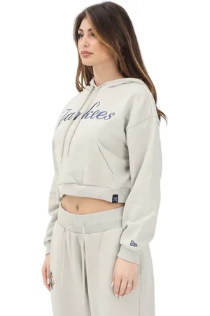 New Era Dames, Sweatshirts & Hoodies, Grijs, Maat: XS Katoen