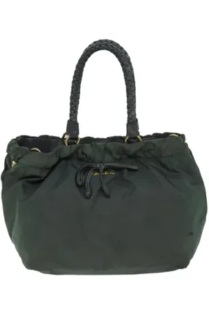 Prada Dames, Pre-owned, Groen, Maat: ONE Size Synthetisch