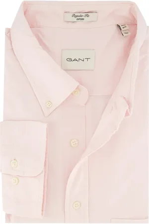 GANT Heren, Overhemden, Roze, Maat: L Katoen