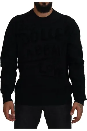 Dolce & Gabbana Heren, Sweatshirts & Hoodies, Zwart, Maat: S Wol