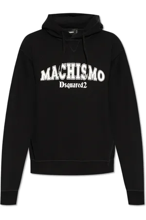 Dsquared2 Heren, Sweatshirts & Hoodies, Zwart, Maat: S Katoen
