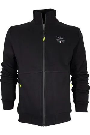 Aeronautica Militare Heren, Sweatshirts & Hoodies, Zwart, Maat: 4XL Katoen