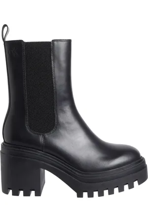 Calvin Klein Dames, Schoenen, Zwart, Maat: 37 EU Leer