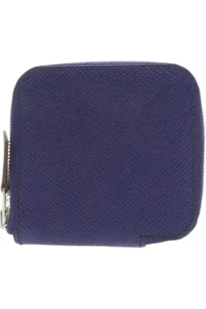 Hermès Dames, Pre-owned, Blauw, Maat: ONE Size Leer