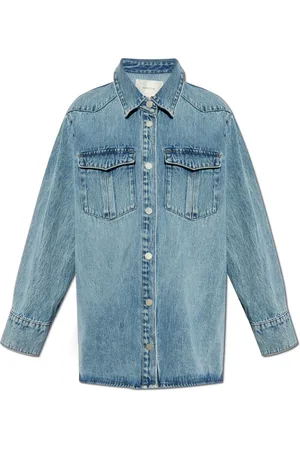 Gestuz Dames, Blouses & Shirts, Blauw, Maat: S Denim
