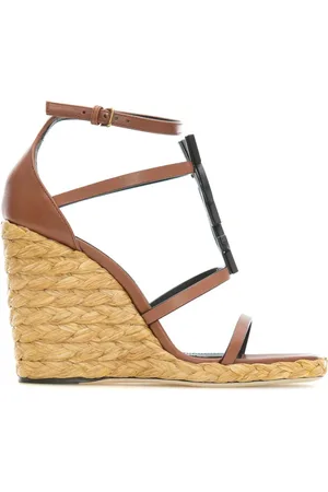 Saint Laurent Dames, Schoenen, Bruin, Maat: 35 1/2 EU Leer