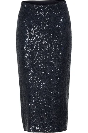 Soaked in Luxury Dames, Rokken, Blauw, Maat: L