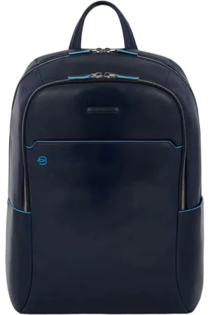 Piquadro Unisex, Tassen, Blauw, Maat: ONE Size Leer