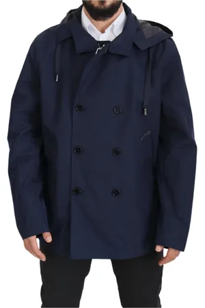 Dolce & Gabbana Heren, Jassen, Blauw, Maat: 4XL Poliester
