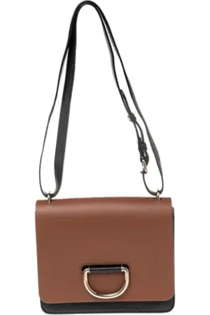 Burberry Dames, Pre-owned, Bruin, Maat: ONE Size Leer