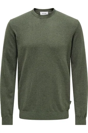 Only & Sons Heren, Sweatshirts & Hoodies, Groen, Maat: 2XL