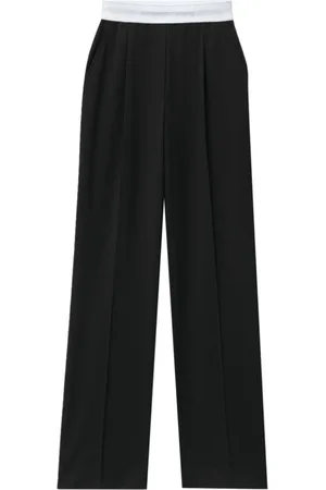 Alexander Wang Dames, Broeken, Zwart, Maat: S Wol
