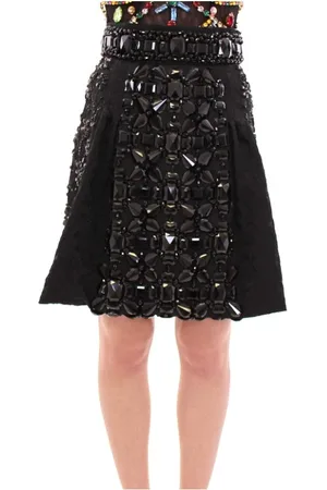 Dolce & Gabbana Dames, Rokken, Zwart, Maat: S Zijde