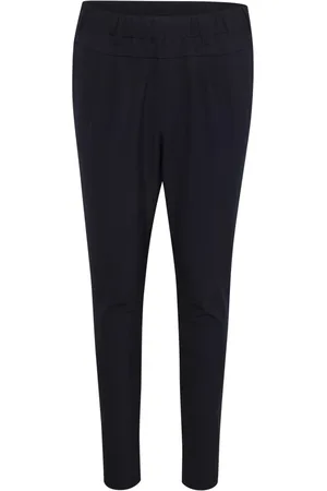Kaffe Dames, Broeken, Blauw, Maat: 2XS Viscose