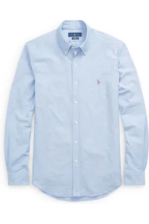 Ralph Lauren Heren, Overhemden, Blauw, Maat: XL Katoen