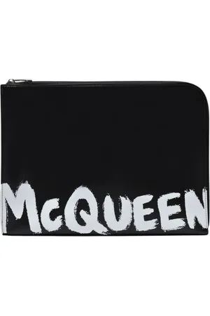 Alexander McQueen Heren, Accessoires, Zwart, Maat: ONE Size Leer