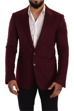 Dolce & Gabbana Heren, Jassen, Rood, Maat: M Zijde