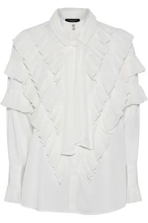 Bruuns Bazaar Dames, Blouses & Shirts, Wit, Maat: S Katoen