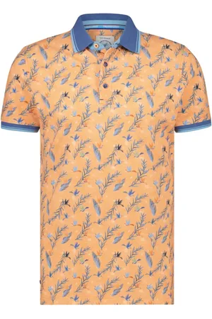 A fish named fred Heren, Tops, Oranje, Maat: L Katoen