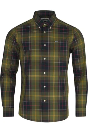 Barbour Heren, Overhemden, Groen, Maat: XL Katoen