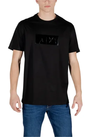 Armani Exchange Heren, Tops, Zwart, Maat: M Katoen